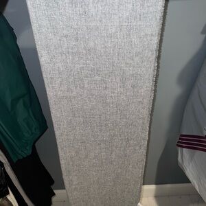 Chic Gray Fabric Scarf